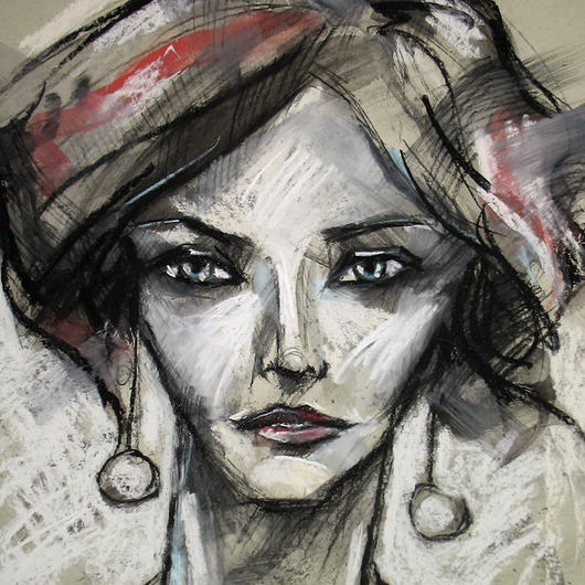 Diana - rysunek pastelami Katarzyna Radzka