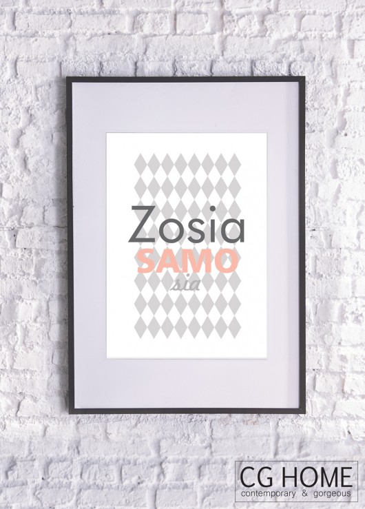 Zosia Samosia plakat 30cm x 40cm GRAFIKA Cghome