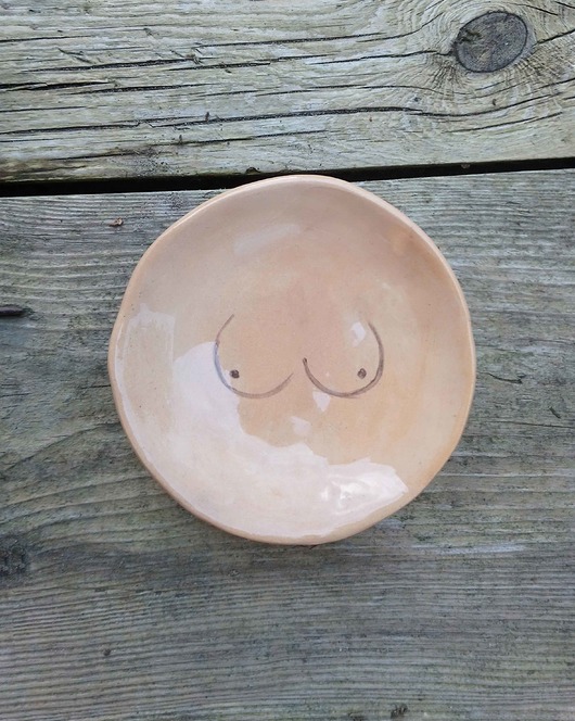 patery i talerze Ceramiczny Talerzyk Naked