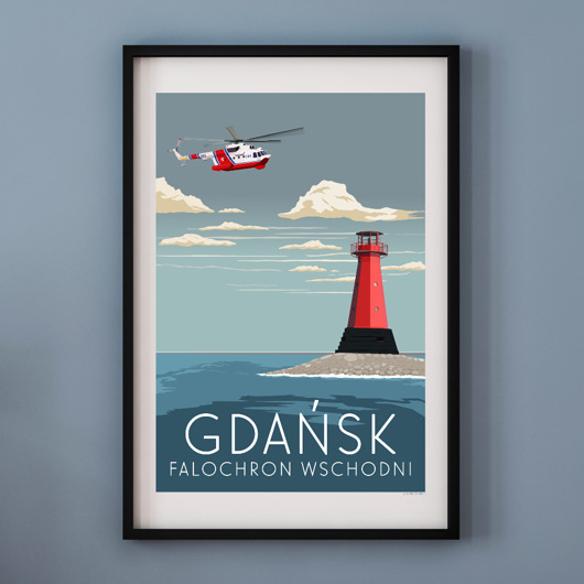 plakaty Plakat GDAŃSK FALOCHRON WSCHODNI