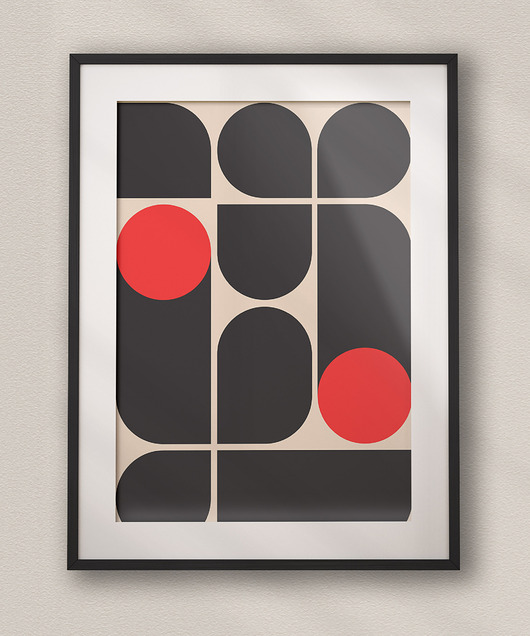 plakaty Minimalistyczny plakat - Bauhaus #26 - Do salonu, sypialni, biura
