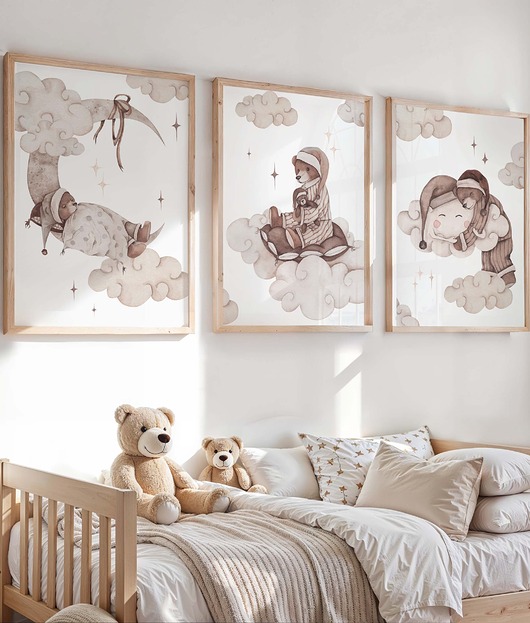 obrazy i plakaty do pokoju dziecięcego Misie Sleepy Teddy 