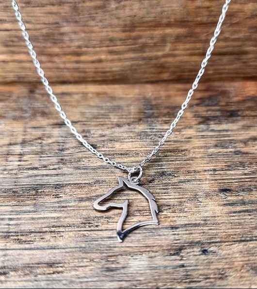 srebrne naszyjniki Koń naszyjnik