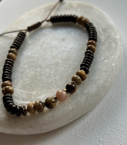 biżuteria męska Energia  - męska bransoletka z Kamieniem Słonecznym