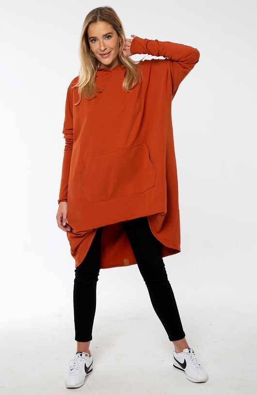 Bluza oversize - ceglasta TAS KU