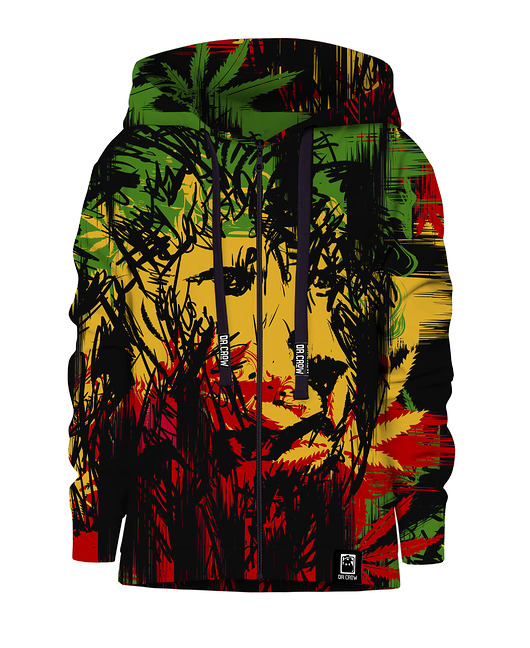 bluzy dla chłopców Bluza Zamek Chłopiec DR.CROW Rasta Lion