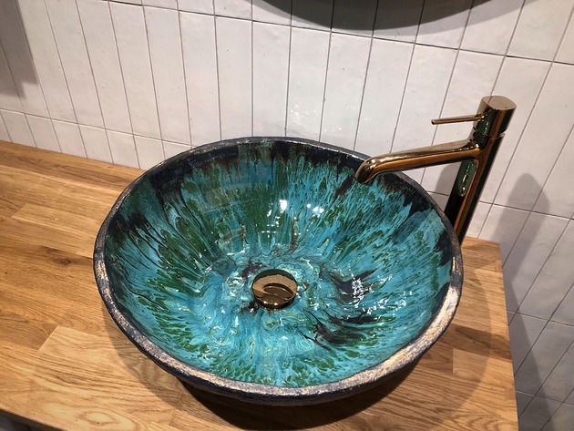 umywalki PREMIUM!! Luksusowa Umywalka Las - Ręcznie Robiona Ceramiczna