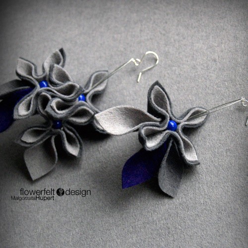 Fioletowe szarości  FlowerFelt Design