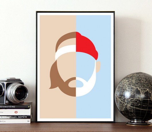 Life Aquatic - Steve Zissou - plakat minimalmill