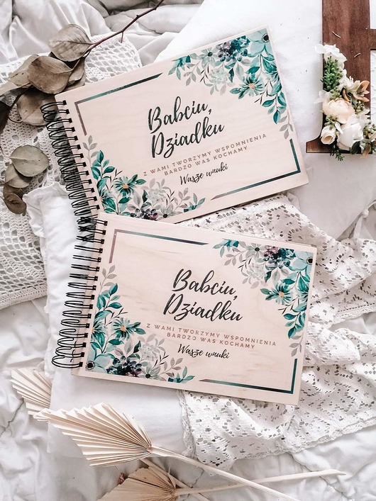 notatniki i albumy Prezent na dzień babci i dziadka/ personalizowany album
