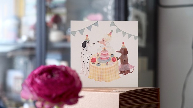 kartki okolicznościowe - wydruki Urodzinowe pieski - kartka na urodziny Hi Little