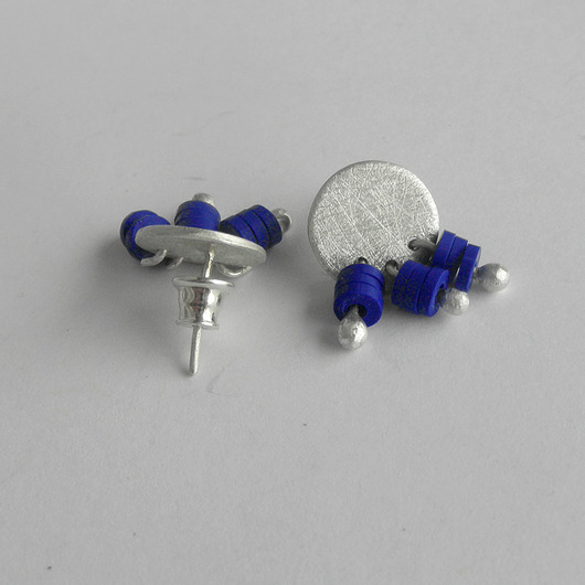 kolczyki z kamieniami Kolczyki OKRĄG