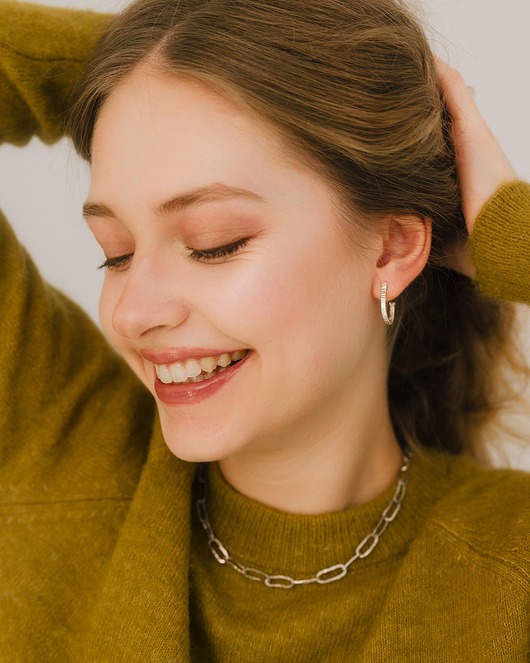 kolczyki srebrne Kolczyki srebrne łuki