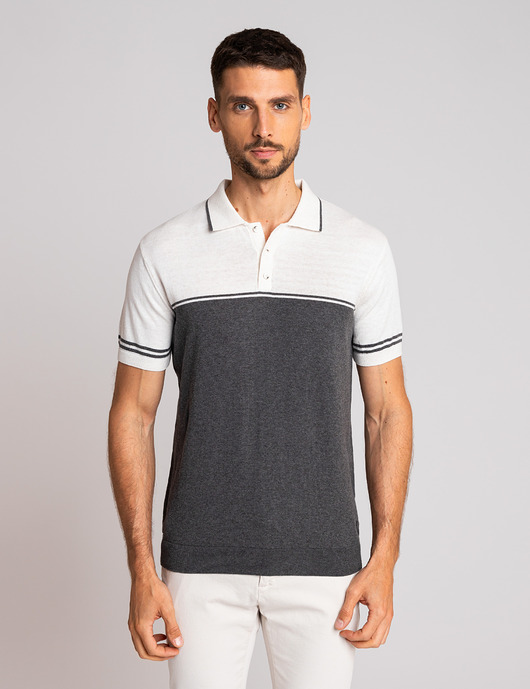 t-shirty męskie Koszulka polo odolo szara