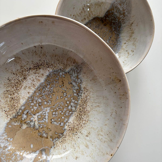 miski i misy Miski kremowo złote