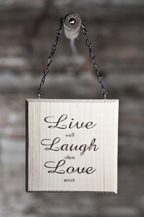Tabliczka &quot;Live Laugh Love&quot; i love nature