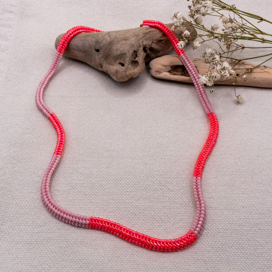 chokery Kolorowy, ręcznie tkany naszyjnik Miyuki