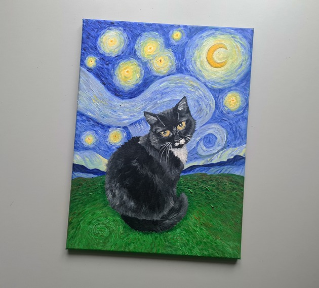 obrazy Portret Twojego pupila w stylu Van Gogh - okazja! Darmowa dostawa!