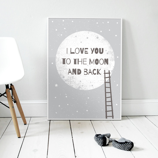 To the moon and back I | 70x100 cm milostudio