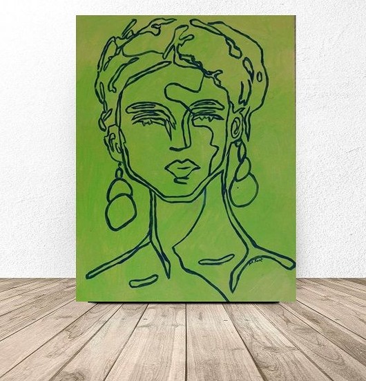 obrazy Obraz olejny do salonu portret kobiety