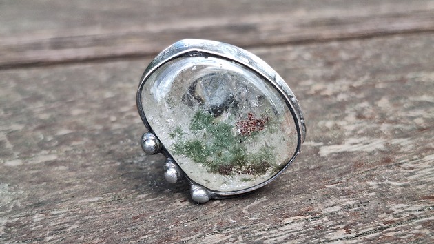 pierścionki - różne Mech w lodzie - pierścionek regulowany