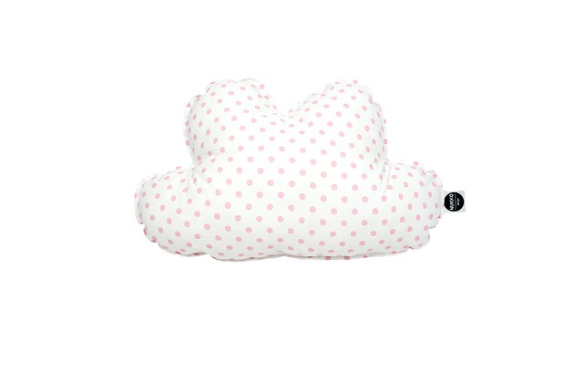 poduszki do pokoju dziecka Poduszka chmurka Różowe Kropki