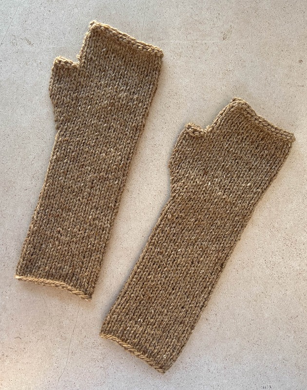 rękawiczki damskie Rękawiczki damskie, jesienne mitenki karmelowy brąz