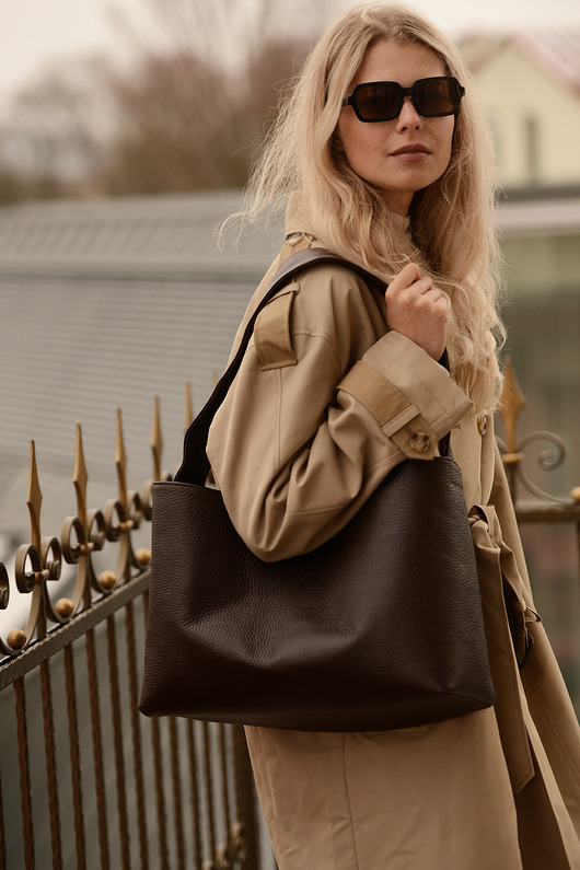 torby XXL Laguna - duża skórzana torba na ramię