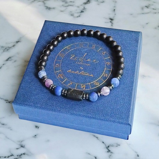 biżuteria męska PANNA - zodiac collection - bransoletka na gumce