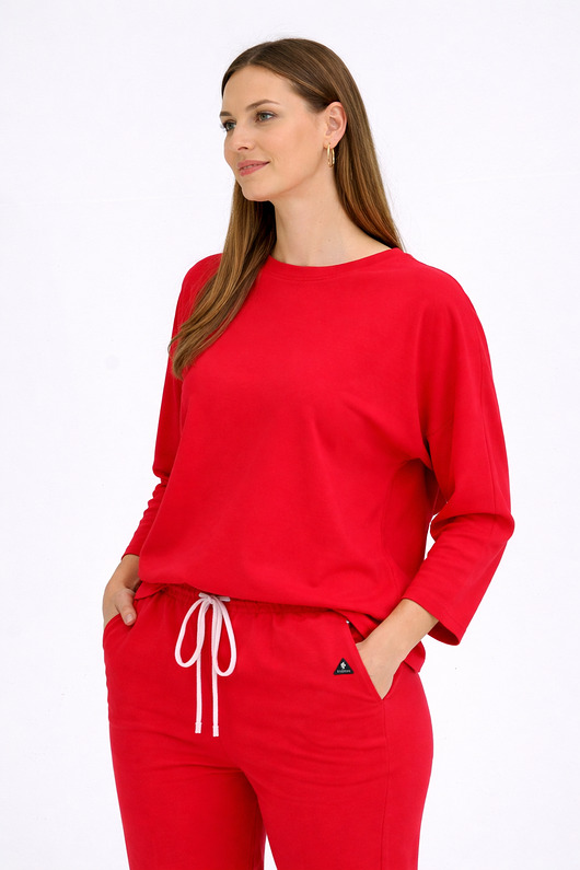 bluza bez kaptura damska Bluza ,,VERONA" Malina