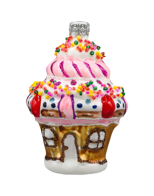 ozdoby choinkowe Bombka choinkowa: Babeczkowy Domek