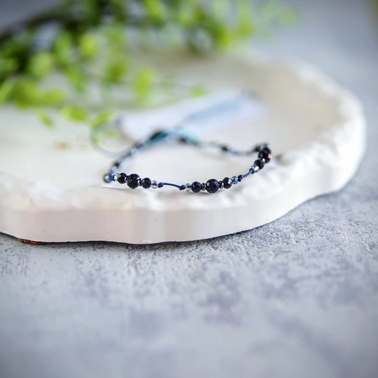 bransoletki z kamieni naturalnych Bransoletka z kamieni z dedykacją. Noc Kairu Hematyt Cyrkonia