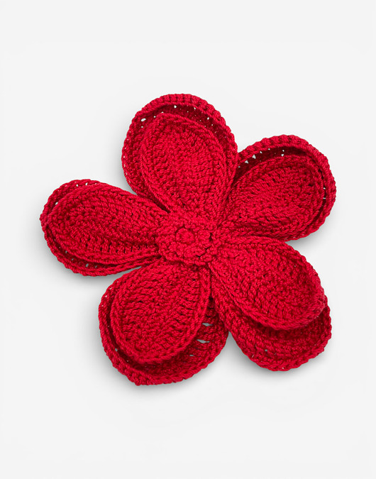 broszki Broszka kwiat XL - czerwona