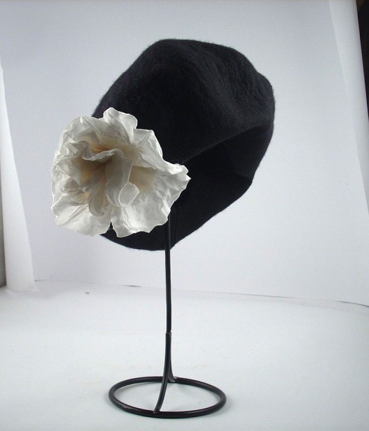 Miękko - Jedwabnofilcowy Beret filcant