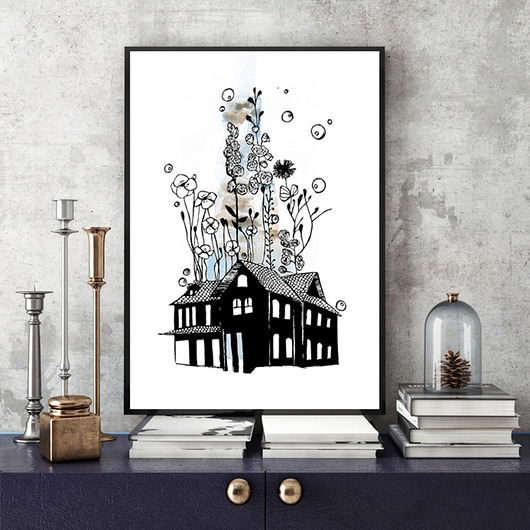 Szczęśliwy Dom... - ilustracja A4 Parallel World