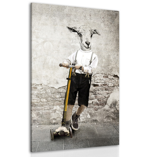 OBRAZ NA PŁÓTNIE- Kozioł, Koziołek - 60x80cm LUdesign gallery