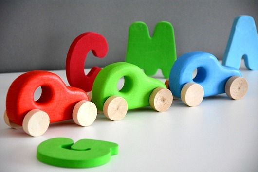 3 samochody drewniane Wooden Love