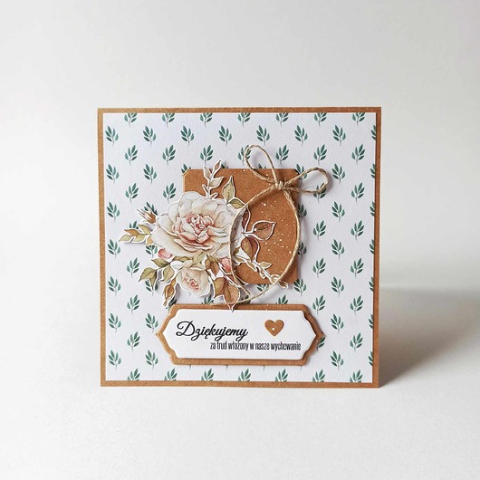 kartki scrapbooking Kartka Okolicznościowa dla Wychowawcy: Podziękowanie