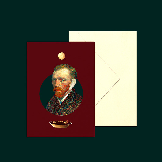 kartki świąteczne Kartka świąteczna / Van Gogh / barszcz