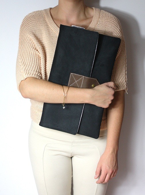 Kopertówka XLblack + brown leather Zuzia Górska