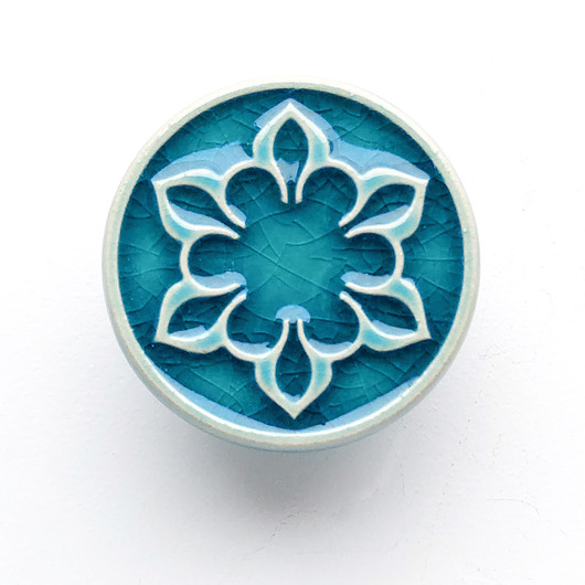 gałki do mebli Gałka do mebli turkusowa wz.2