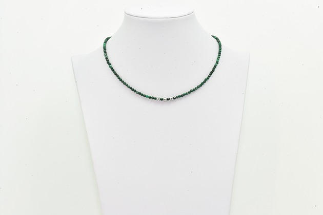 chokery Choker Naszyjnik krótki Malachit Kamień naturalny