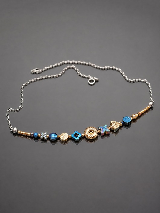 chokery Colours mix vol. 9/deep blue / - choker