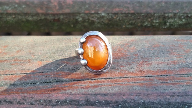 pierścionki - różne Agatnik - pierścionek regulowany