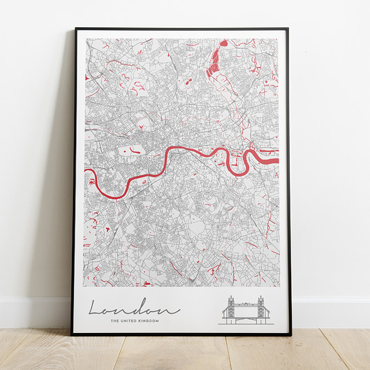 Plakat Miasta Świata - Londyn Peszkowski Graphic