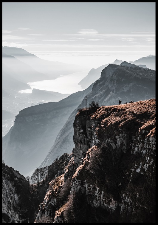 plakaty Plakat "Monte Casale - widok na jezioro"