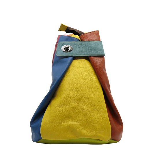 plecaki Plecak damski klasyczny skórzany kolorowy regulowane szelki kieszeń OLIVKA