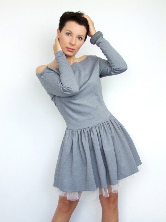 Sukienka szarak by momo momo fashion
