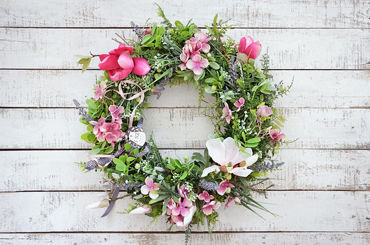 wianki wielkanocne Wianek " magnoliowy" xl