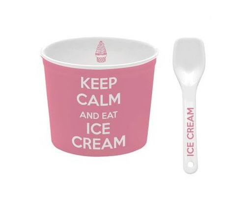 Kubek na lody Keep Calm różowy MIA home
